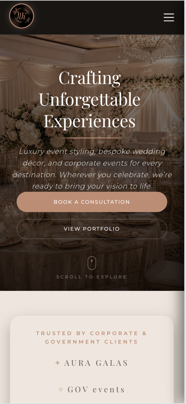 NK Luxe Retail mobile Screen Preview